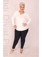 Joy Of Life Hajo Fehér Csavart Nyakú Felső