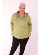 Joy Of Life Olajzöld Zippes Felső