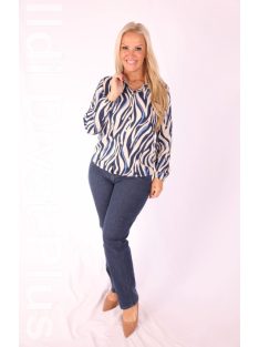 Joy Of Life Beige-Kék Mintás Lina Ing