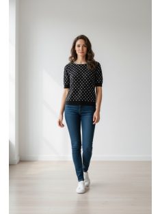 Joy Of Life Fekete-Fehér Pöttyös Zizi Felső