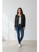 Joy Of Life Fekete-Fehér Pöttyös Zizi Kardigán