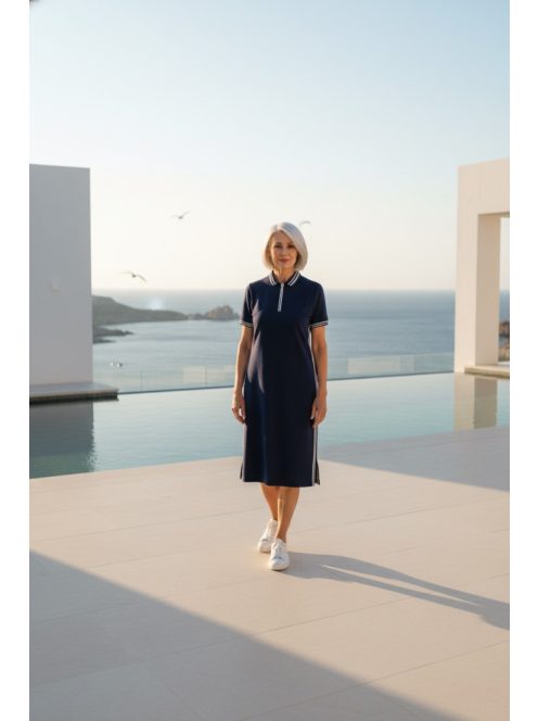 Joy Of Life Kék Galléros Sporty Ruha