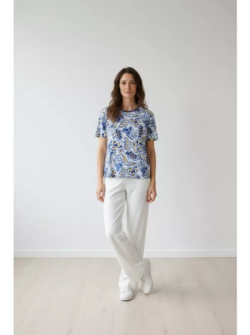 Joy Of Life Fehér-Kék Cserép Felső