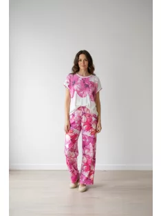 Joy Of Life Fehér-Pink Liliom Felső