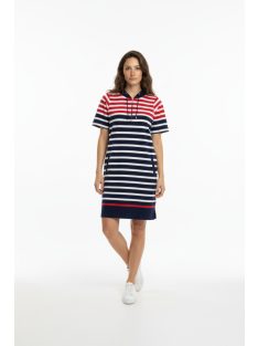 Joy Of Life Kék-Piros Csíkos Dotty Ruha