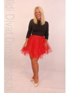Kikiriki Piros Mini Tüll Szoknya-S