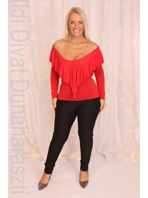 Kikiriki Piros Fodros V Felső