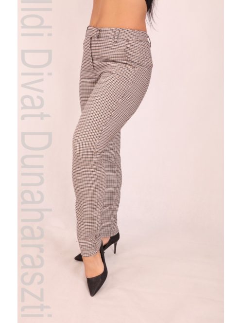 La Vita Drapp-Fekete Kockás Brunetta Nadrág