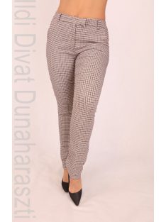 La Vita Drapp-Fekete Kockás Brunetta Nadrág