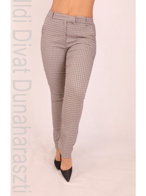 La Vita Drapp-Fekete Kockás Brunetta Nadrág