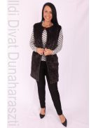 La Vita Fekete Szőrmés Etta Mellény