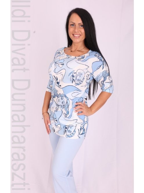 La Vita Babakék Mintás Bleona Tunika