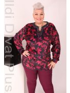 Livello Fuxia-Mintás Fűzős Nyakú Tunika