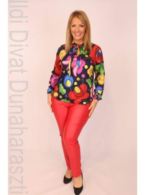 Livello Piros Műbőr Nadrág