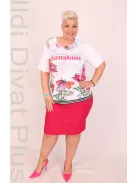 Livello Fehér-Színes Virágos Felső