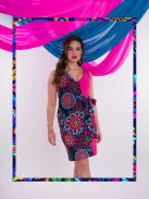 Livello Pink-Mandala Átkötős Ruha