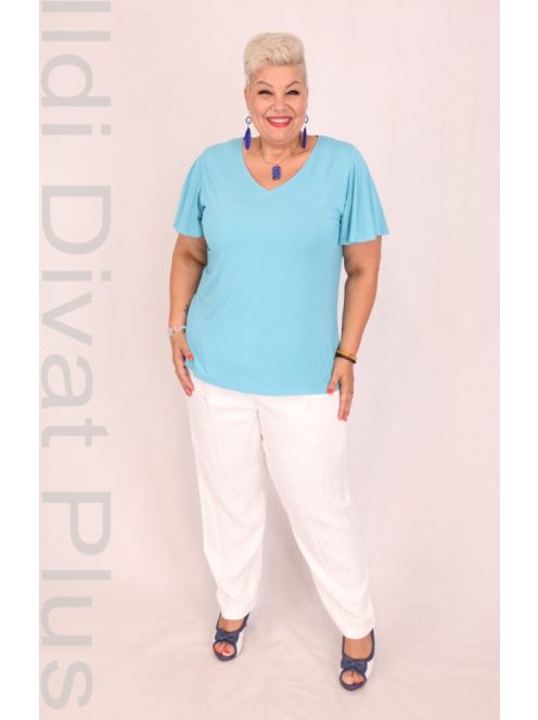 Livello V Nyakú Türkiz Lepke Ujjú Felső