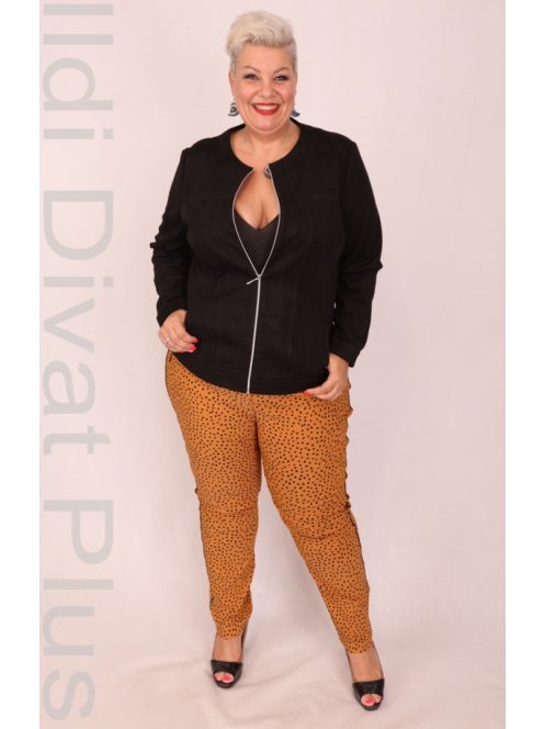 Livello Fekete Velúr Műbőr Blézer