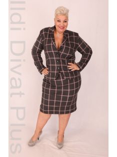 Livello Szürke-Púder Kockás Blézer