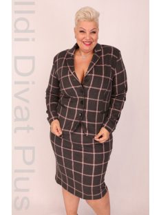 Livello Szürke-Púder Kockás Blézer