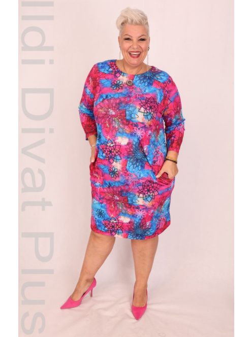 Livello Kék-Fuxia Mandala Mintás Ruha
