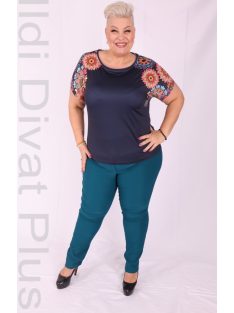 Livello Kék Ujjatlan Mandala Mintás Felső