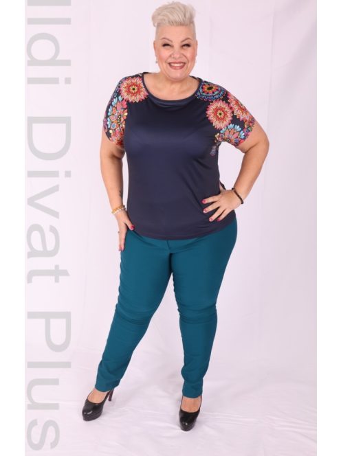 Livello Kék Ujjatlan Mandala Mintás Felső