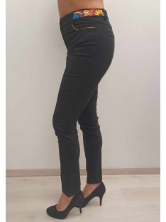 Livello Fekete Derekán Mintás Nadrág