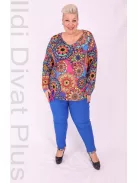 Livello Mandala Mintás V Nyakú Felső