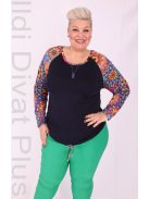 Livello Kék-Mandala Mintás Ujjú Felső