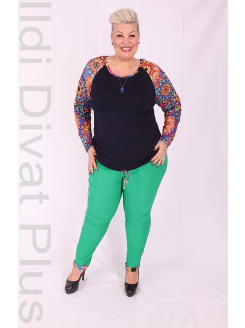 Livello Kék-Mandala Mintás Ujjú Felső