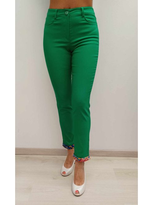 Livello Benetton-Zöld Mandala Mintás Nadrág