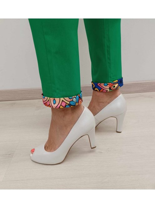 Livello Benetton-Zöld Mandala Mintás Nadrág