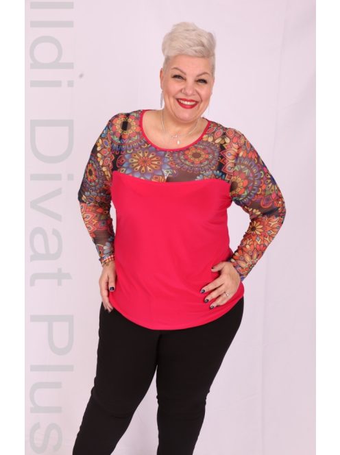 Livello Magenta-Mandala Necc Mintás Felső