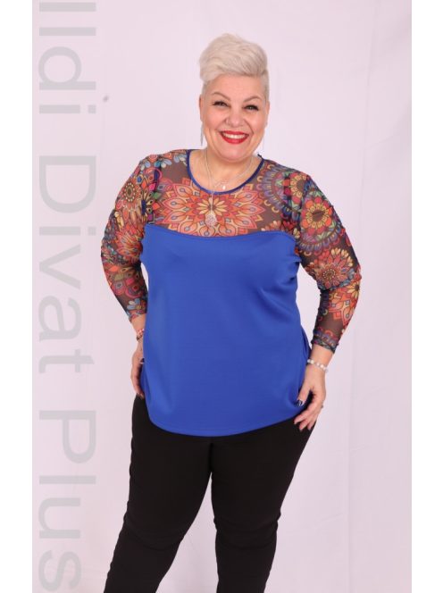 Livello Királykék-Mandala Necc Mintás Felső