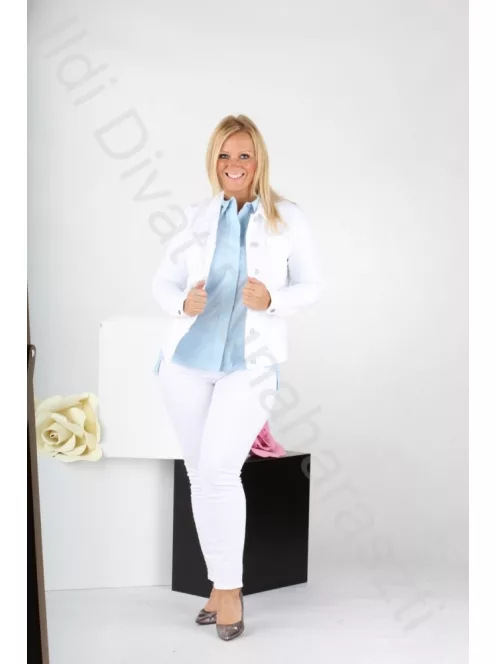 Livello Fehér Farmerkabát