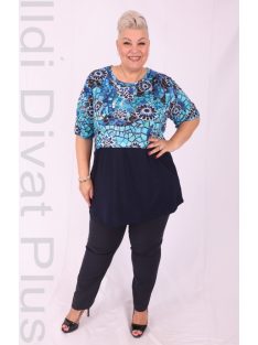 Livello Kék Mozaik Mintás Tunika