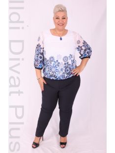 Livello Kék-Mintás Blúz