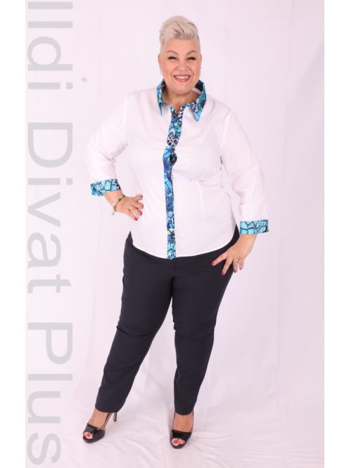 Livello Fehér-Kék Galléros Gombos Ing-52