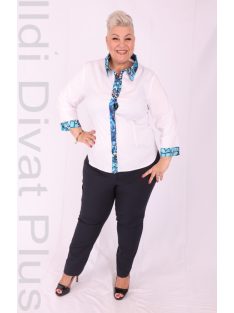 Livello Fehér-Kék Galléros Gombos Ing