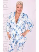 Livello Kék-Mintás Gombos Blézer