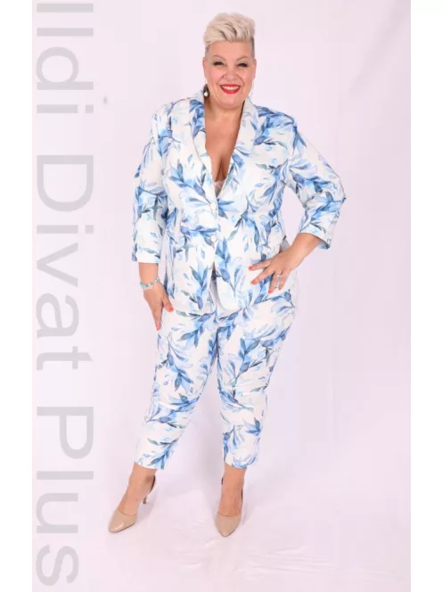 Livello Kék-Mintás Gombos Blézer