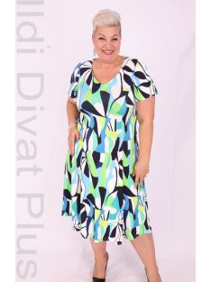 Livello Színes-Mintás Lebegő Ujjú Ruha