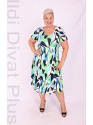 Livello Színes-Mintás Lebegő Ujjú Ruha