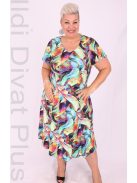 Livello Mintás Lebegő Ujjú Ruha