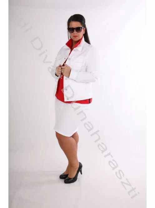 Livello Fehér Farmer Kabát