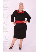 Livello Fekete-Piros Kerek Nyakú Ruha-42