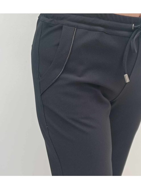 Livello Fekete Körgumis Nadrág