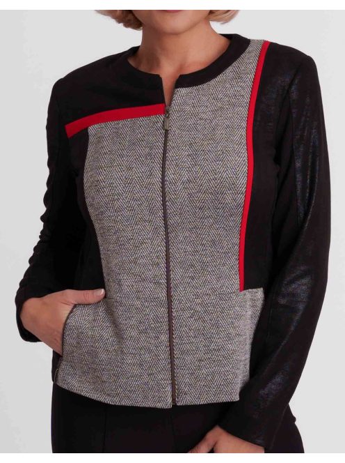 Livello Piros-Fekete Halszákás Blézer