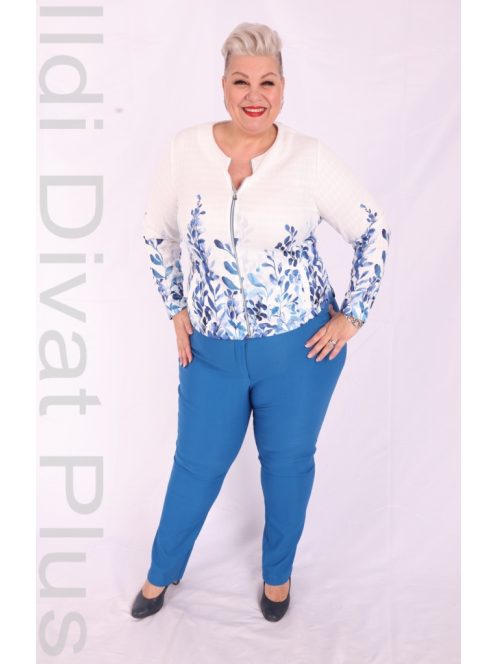 Livello Fehér-Kék Virágos Blézer